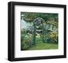 Flower Garden Pond-null-Framed Art Print