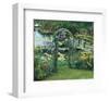 Flower Garden Pond-null-Framed Art Print