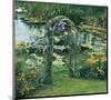 Flower Garden Pond-null-Mounted Art Print