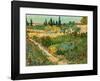Flower Garden-Vincent van Gogh-Framed Art Print