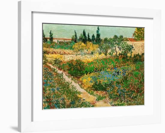 Flower Garden-Vincent van Gogh-Framed Art Print