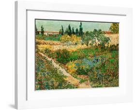 Flower Garden-Vincent van Gogh-Framed Art Print