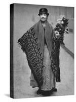 Flower Girl, London, 1926-1927-null-Stretched Canvas