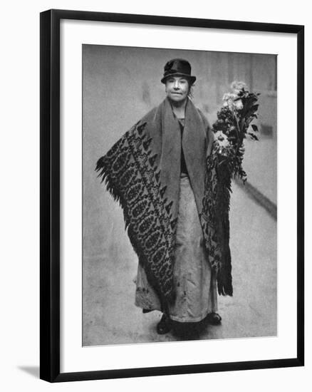 Flower Girl, London, 1926-1927-null-Framed Giclee Print