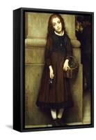 Flower Girl outside the Opera-Guillaume Charles Brun-Framed Stretched Canvas