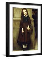 Flower Girl outside the Opera-Guillaume Charles Brun-Framed Giclee Print