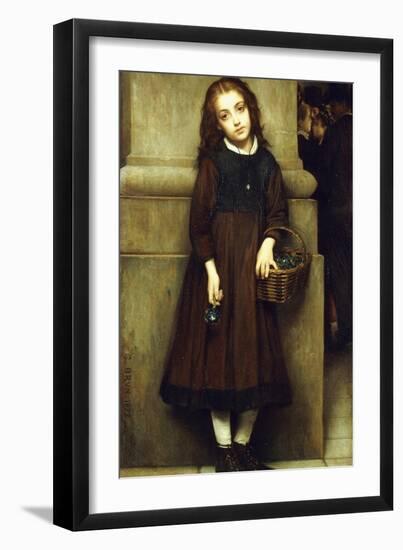 Flower Girl outside the Opera-Guillaume Charles Brun-Framed Giclee Print