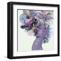 Flower Girl With Heart 1 V3-Emma Catherine Debs-Framed Art Print