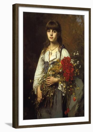 Flower Girl-Alexei Harlamoff-Framed Giclee Print