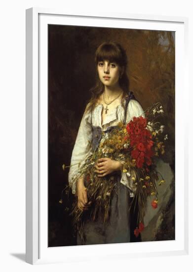 Flower Girl-Alexei Harlamoff-Framed Giclee Print