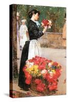 Flower Girl-Childe Hassam-Stretched Canvas