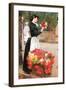 Flower Girl-Childe Hassam-Framed Art Print