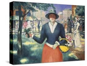 Flower Girl-Kasimir Malevich-Stretched Canvas