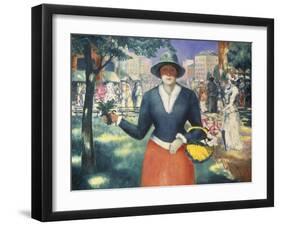 Flower Girl-Kasimir Malevich-Framed Giclee Print