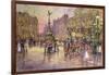 Flower Girls, Piccadilly Circus, London-John Sutton-Framed Giclee Print