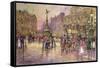 Flower Girls, Piccadilly Circus, London-John Sutton-Framed Stretched Canvas