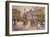 Flower Girls, Piccadilly Circus, London-John Sutton-Framed Premium Giclee Print