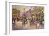 Flower Girls, Piccadilly Circus, London-John Sutton-Framed Premium Giclee Print