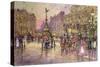 Flower Girls, Piccadilly Circus, London-John Sutton-Stretched Canvas