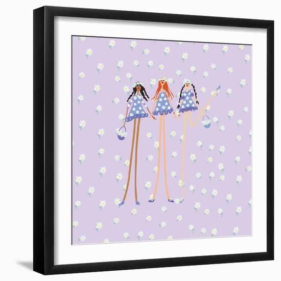 Flower Girls-Caroline Benchétrit-Framed Art Print