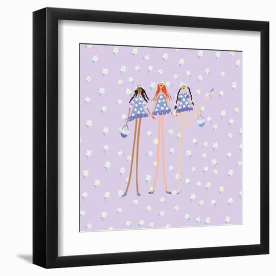 Flower Girls-Caroline Benchétrit-Framed Art Print