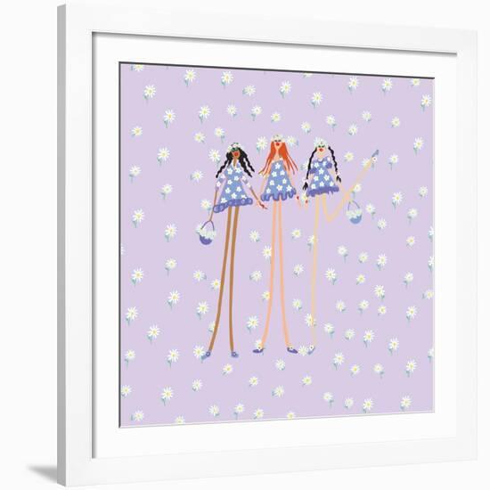 Flower Girls-Caroline Benchétrit-Framed Art Print