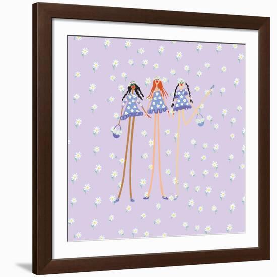 Flower Girls-Caroline Benchétrit-Framed Art Print