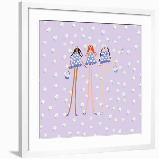 Flower Girls-Caroline Benchétrit-Framed Art Print