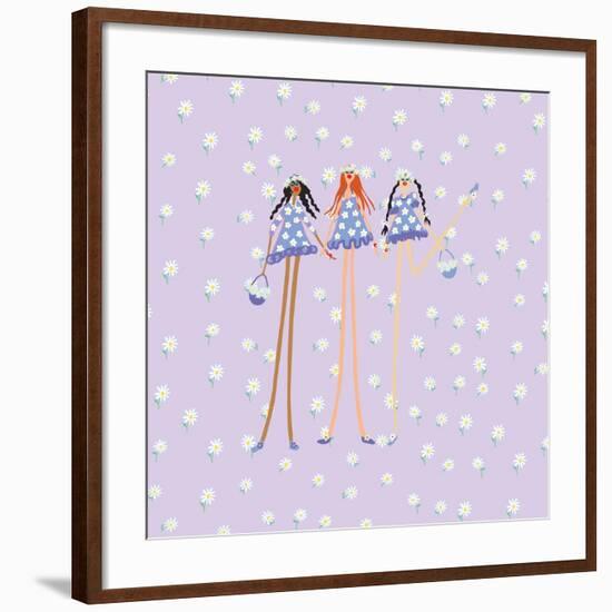 Flower Girls-Caroline Benchétrit-Framed Art Print