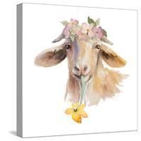 Flower Goat-Lanie Loreth-Stretched Canvas
