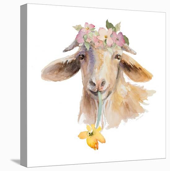 Flower Goat-Lanie Loreth-Stretched Canvas