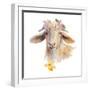 Flower Goat-Lanie Loreth-Framed Art Print