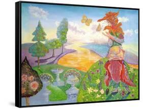Flower Goddess-Judy Mastrangelo-Framed Stretched Canvas