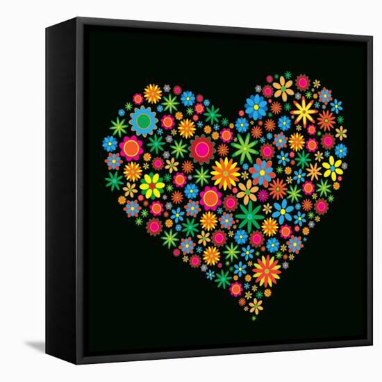 Flower Heart-Maksim Krasnov-Framed Stretched Canvas