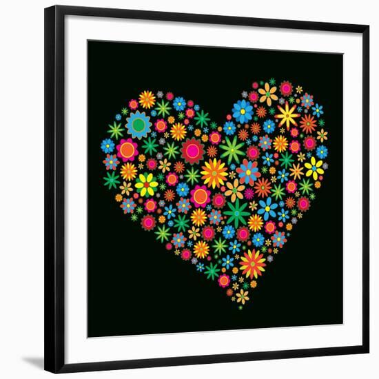 Flower Heart-Maksim Krasnov-Framed Art Print