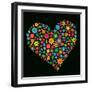 Flower Heart-Maksim Krasnov-Framed Art Print