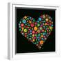 Flower Heart-Maksim Krasnov-Framed Art Print