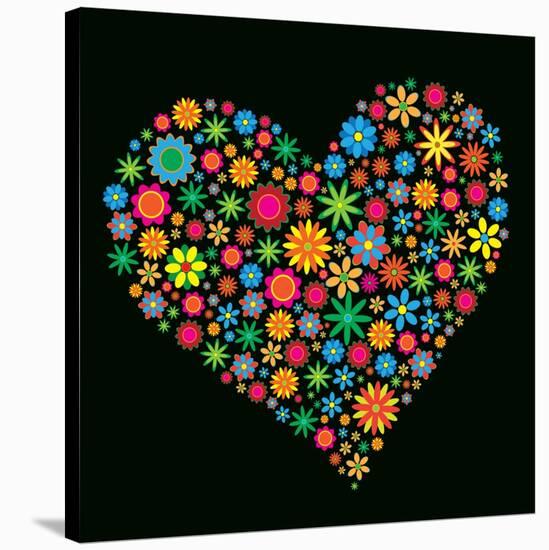 Flower Heart-Maksim Krasnov-Stretched Canvas