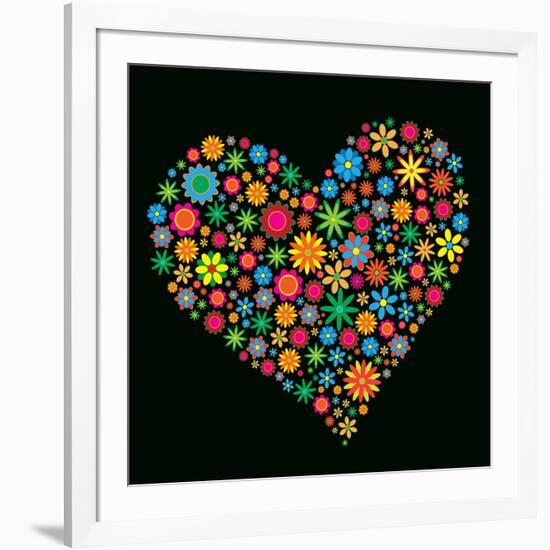 Flower Heart-Maksim Krasnov-Framed Art Print