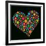 Flower Heart-Maksim Krasnov-Framed Art Print