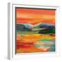 Flower Hill Sunset II-Silvia Vassileva-Framed Art Print