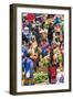 Flower Hmong Tribes People at Market, Nr Bac Ha, Nr Sapa, Vietnam-Peter Adams-Framed Photographic Print