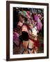 Flower Hmong Woman Carrying Baby on Her Back, Bac Ha Sunday Market, Lao Cai Province, Vietnam-null-Framed Photographic Print