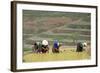 Flower Hmong Women Working in the Rice Field, Bac Ha Area, Vietnam, Indochina, Southeast Asia, Asia-Bruno Morandi-Framed Photographic Print