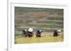 Flower Hmong Women Working in the Rice Field, Bac Ha Area, Vietnam, Indochina, Southeast Asia, Asia-Bruno Morandi-Framed Photographic Print