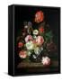 Flower in a Glass Vase-Rachel Ruysch-Framed Stretched Canvas