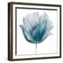 Flower in Blue I (on white)-Patricia Pinto-Framed Art Print