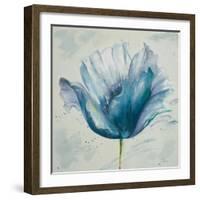 Flower in Blue I-Patricia Pinto-Framed Premium Giclee Print