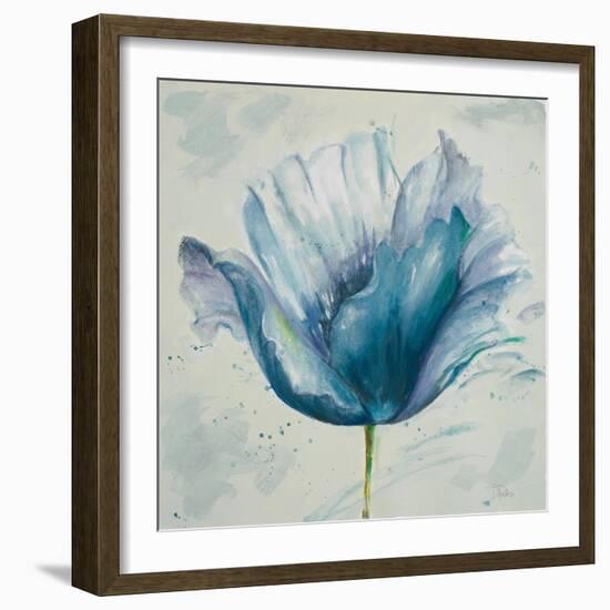 Flower in Blue I-Patricia Pinto-Framed Premium Giclee Print