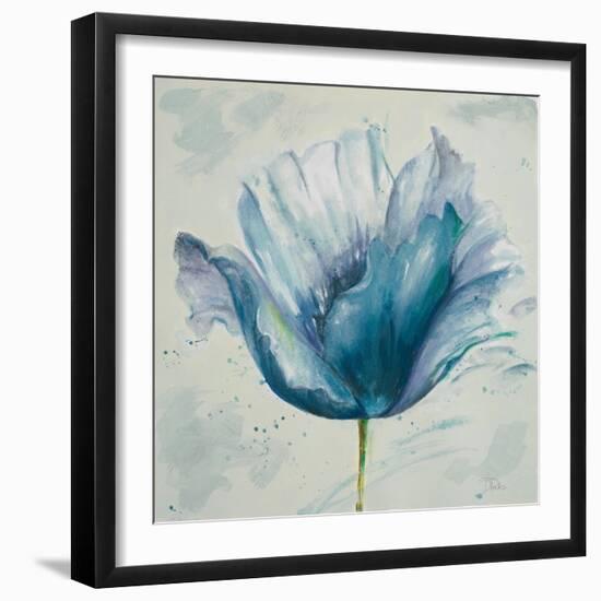 Flower in Blue I-Patricia Pinto-Framed Premium Giclee Print